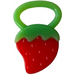 Lindo. Силиконовый прорезыватель для зубов клубничка (3m+) (TH2016005)