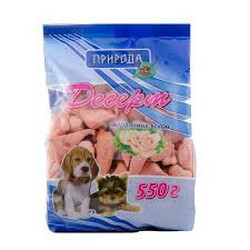 Природа. Десерт для собак яловичина-бекон 550г(4820157401637)