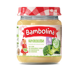 Bambolina. Пюре брокколі, 100 г, 4 мес(002011)