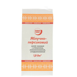 Повна Чаша. Напиток соковый яблочно-персиковый с мякотью 1л(9865060033990)