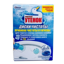 Туалетный Утенок. Диски чистоты для унитазов  Морская свежесть (4823002004298)