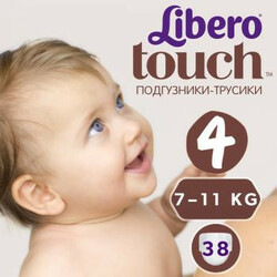 Libero. Підгузники-трусики Libero Touch Pants 4  38 шт(770216)