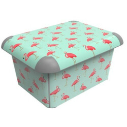 Rotho. Ящик для хранения Flamingos 15л шт (7610859183149)