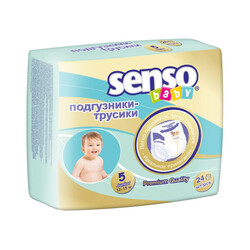 Senso Baby. Підгузники-трусики JUNIOR 5(12-15 кг) 24 шт(4810703074200)