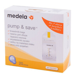 Пакети для зберігання грудного молока Medela Breastmilk Bags, 20 шт. арт.008.0071(019187)