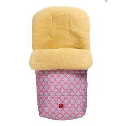 Kaiser. Конверт теплий з овчини Natura рожевий з орнаментом(65411337)