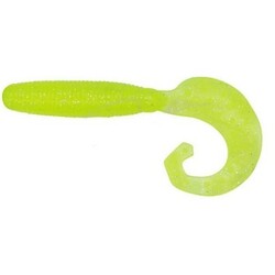 Reins . Силікон FAT G - TAIL GRUB 4" 129 Glow chart silver 10 шт(1552.06.35)