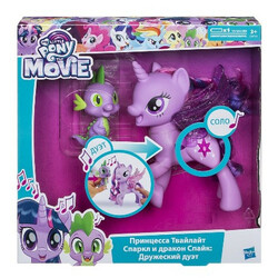 Hasbro.Ігровий набір Hasbro My Little Pony Сяйво Співаюча Твайлайт Спаркл і Спайк(C0718)