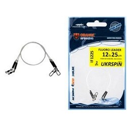 UKRSPIN . Поводок Orange Spinning Fluoro Sunline 20см 14кг/0.6мм(1590.03.21)