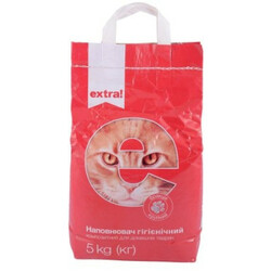 Extra! Наповнювач гігієнічний  бентонітовий великий 5кг( 4823096404776)