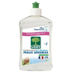 L'Arbre Vert. Рідина для миття посуду алое віра  500мл(3450601011030)