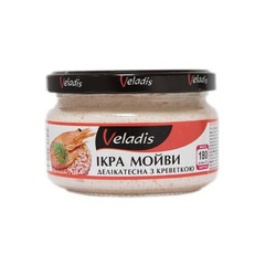 Veladis. Ікра мойви делікатесна з креветкою з/би 180 г(4823097901274)