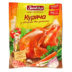 Smakko. Приправа куриная с овощами и зеленью универсальная 80 г (4820039294852)
