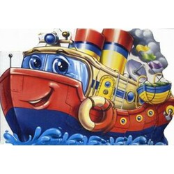 Ранок. Забавні машинки. Пароплав(462949)