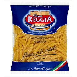 Pasta Reggia. Вироби макаронні  Pasta Reggia Пенне Дзити Ригате 1 кг(8008857310343)