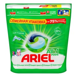 Ariel. Капсули для прання Pods Все-в- 1 Гірське джерело 45 шт*27г(8001841456058)