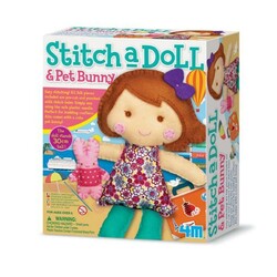 4М. Набор для творчості Шитво "Лялька і кролик"(00-02765)