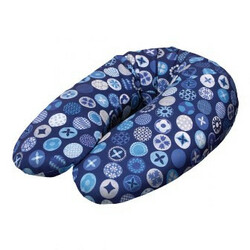 Ceba. Подушка для годування Ceba Baby Multi Circles blue трикотаж(8971096)