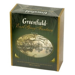 Greenfield. Чай черный Greenfield Earl Grey Fantasy 100*2г (4820022862921)