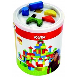 Bino. Дерев'яні кубик у відрі, 100 подітий. (841963)