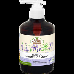 Зелена Аптека. Мило для інтимної гігієни  Шавлія рідке 370мл(4823015916748)
