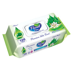 Flovell. Дитячі вологі серветки "Яскраво-червоне Віра", 100 шт.(220548)