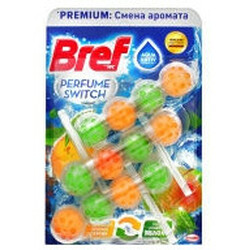 Bref. Блок туалетный Смена аромата Сладкий персик-яблоко 3*50г (9000101403794)