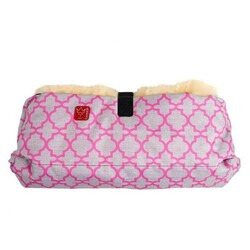 Kaiser. Муфта з натуральної овчини для рук на коляску BIG DOUBLE рожева(65732337)