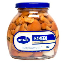 Премія. Гриби намеко мариновані стерилізовані 250г(4824034039234)