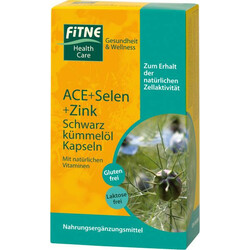 Fitne. Капсули натуральні А, З, E + Селен + Цинк і олія Чорного кмину, 60шт(4017645004917)