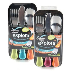Tommee Tippee.Набори столових приладів з нержавіючої сталі(вилка, ложка, ніж).(17385)