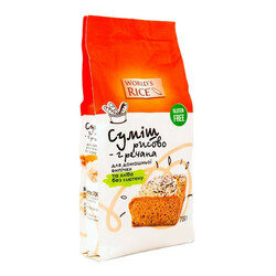 World's rice. Смесь World's rice д/выпечки рисово-гречневая б/глютена 700 г (4820009102910)