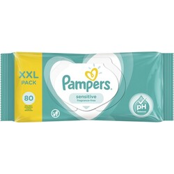 Pampers. Вологі серветки Pampers Sensitive 80 шт 041421