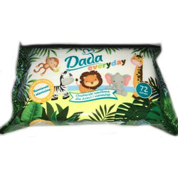 Dada. Дитячі вологі серветки для новонароджених 72 шт   (5905279053861)