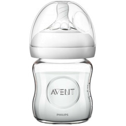 Avent. Бутылочка для кормления Natural (стекло), 120 мл, 0 мес+ (876434)