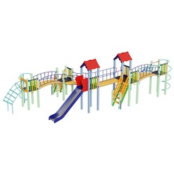 Kidigo. Детский комплекс Змейка, высота горки 1,5 м (11234)