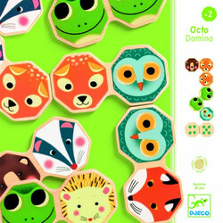 DJECO Деревянное домино "Мордочки" (DJ01649)