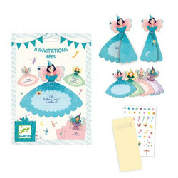 DJECO. Набір паперових запрошень феї (супергерої) (3070900047839)