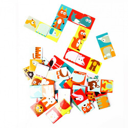 DJECO Гра дитяче доміно Склади тварина(DJ08165)