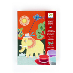 DJECO. Худож.комплект малювання кольоровим піском прогулянка(3070900086609)
