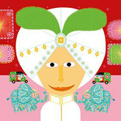 DJECO Художній комплект з наклейками "Каламбур"