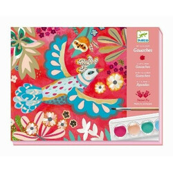 DJECO. Набор для творчості з акварельними фарбами птаха(світ природи, дюймовочка) (3070900089631)