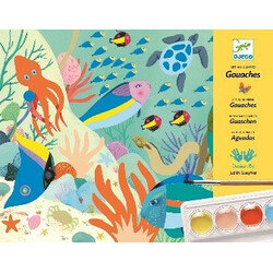 DJECO. Набор для творчості з акварельними фарбами світ природи(3070900089655)