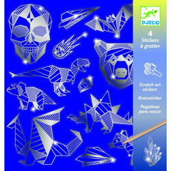 DJECO. Набор скретч-наклеек металл (бриллиант) (3070900097377)