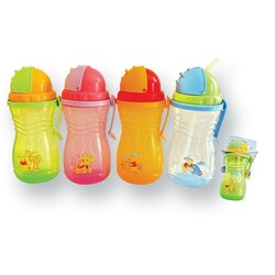 Lindo. Напувалка - непроливайка з силіконовою трубкою, 300 мл(Li 127 D)