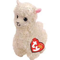 TY Beanie Babies Мягкая игрушка  Белая лама "Lily" 15 см