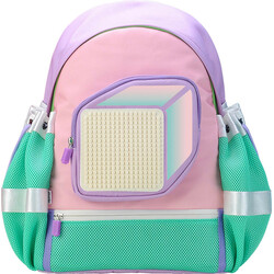 Upixel. Рюкзак Model Answer-Розовый (оранжево-белый) (6955185809907)