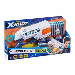 X-Shot Скорострельный бластер EXCEL Reflex 6 (3 банки, 16 патронов) (36433Z)