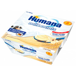 Humana. Пудинг манний Humana Griessbrei Vanille Ваніль 4х100г з 8 місяців(4031244784483)