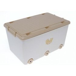 Tega. Ящик для игрушек Мишки (бежевый) 